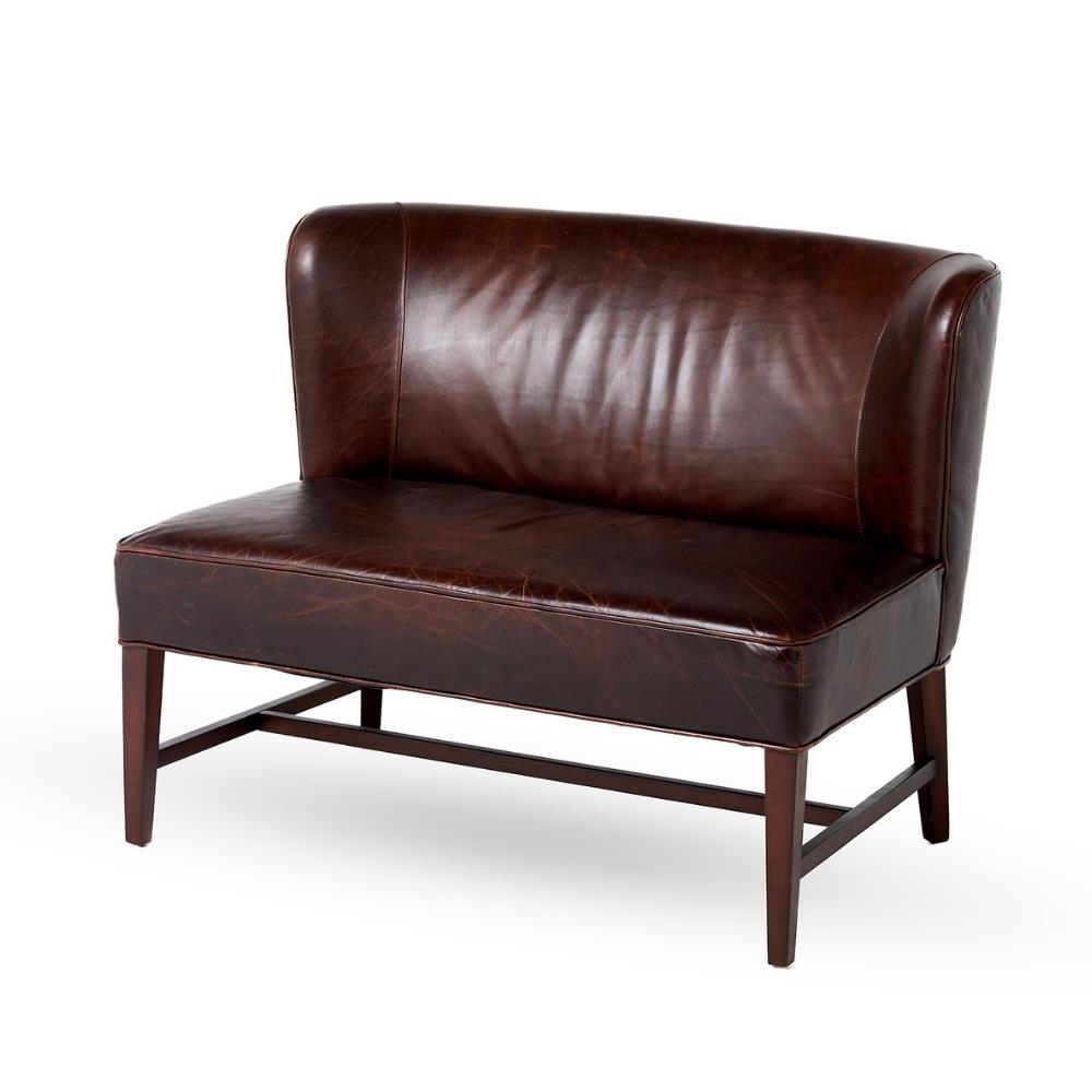 Bernhardt Norfolk Brown Leather Accent Chair