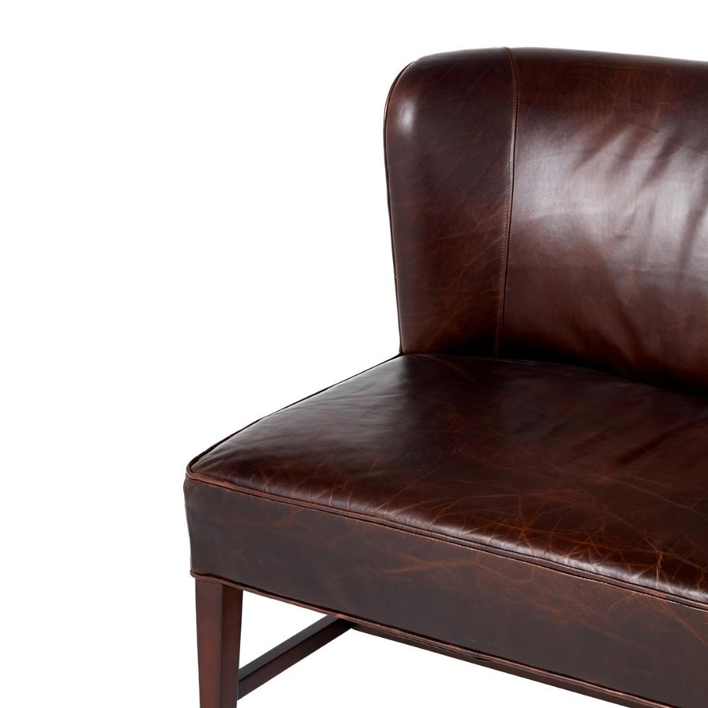 Bernhardt Norfolk Brown Leather Accent Chair