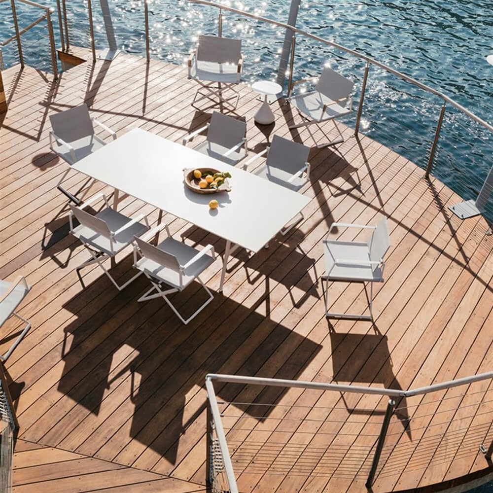 Dedon Seax White Sail Dove Directors Chair