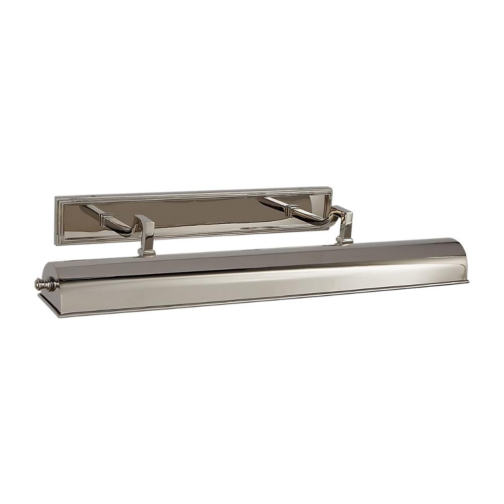 Alexa Hampton Dean Tablo Aydınlatması - Polished Nickel - 2 x 40 watts Keyless T – W65 H13cm