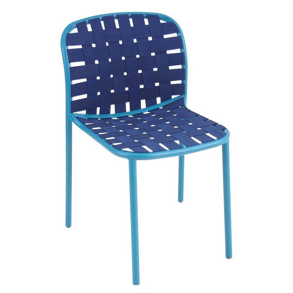 Emu Yard Blue Side Chair
