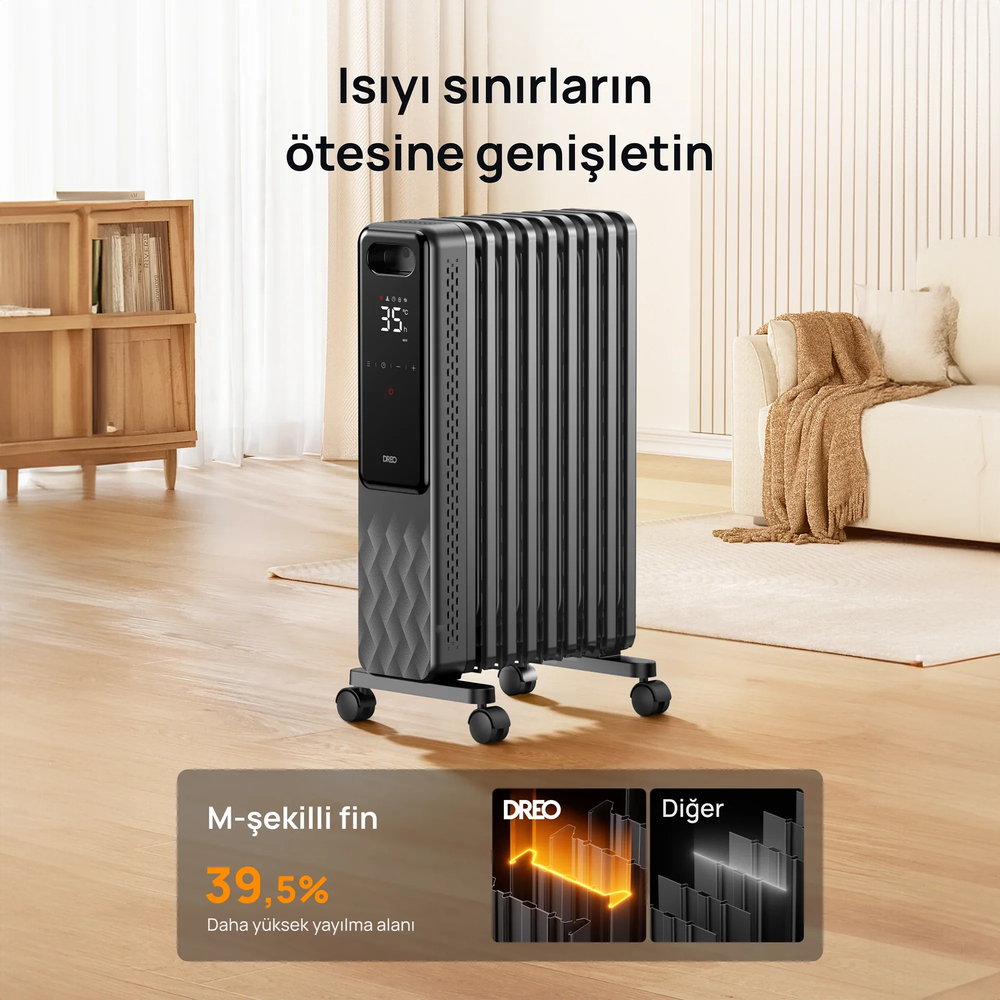 DREO Akıllı Yağlı Radyatör Isıtıcı