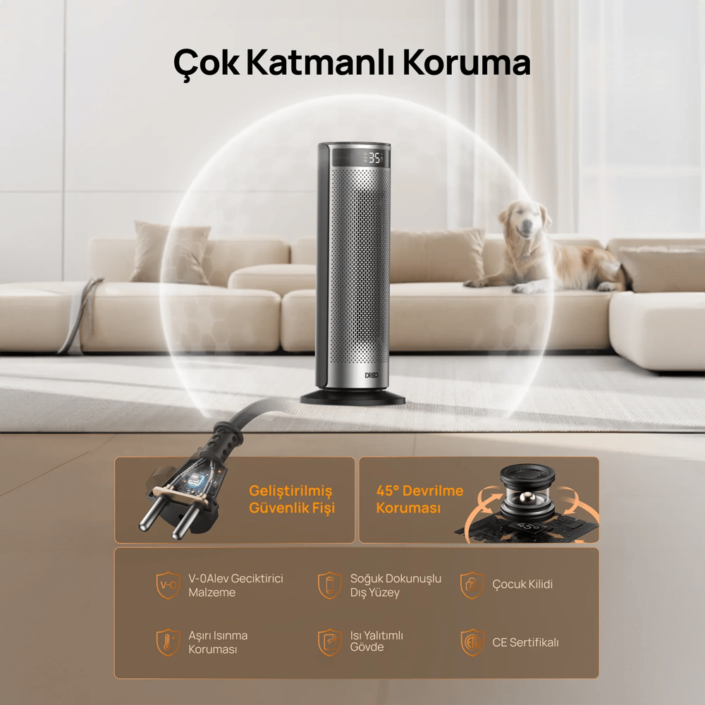 DREO Solaris 628 Akıllı Elektrikli Isıtıcı