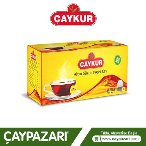 ÇAYKUR ALTIN SÜZEN BARDAK POŞET 50 GR.