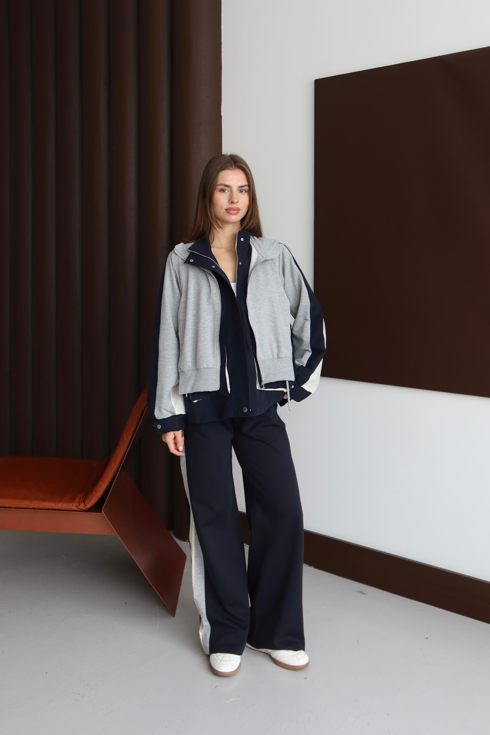 Casual Fit Şeritli Eşofman Takımı