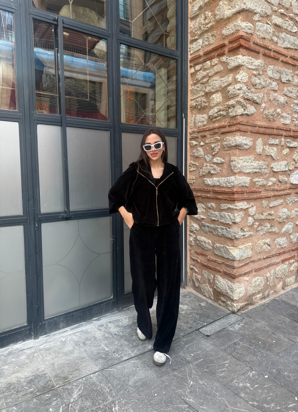 Kadife Kumaş Üçlü Takım