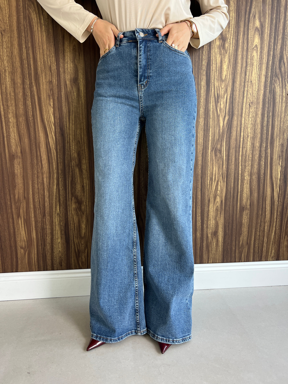 Denim Pantolon Mavi