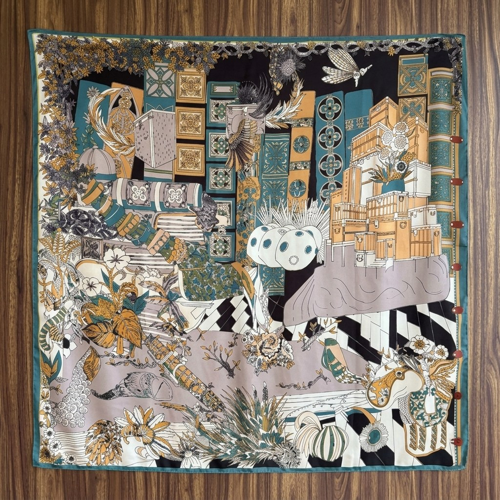 Desenli Omuz Şalı