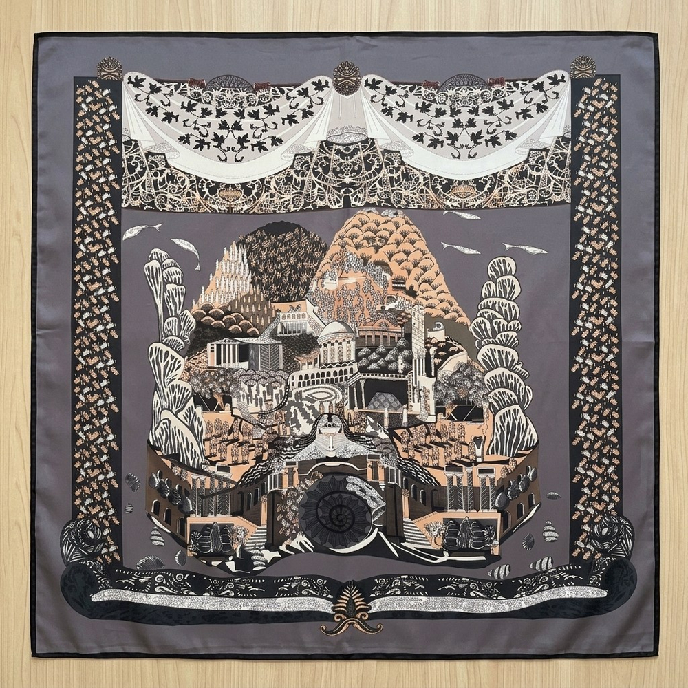 Desenli Omuz Şalı