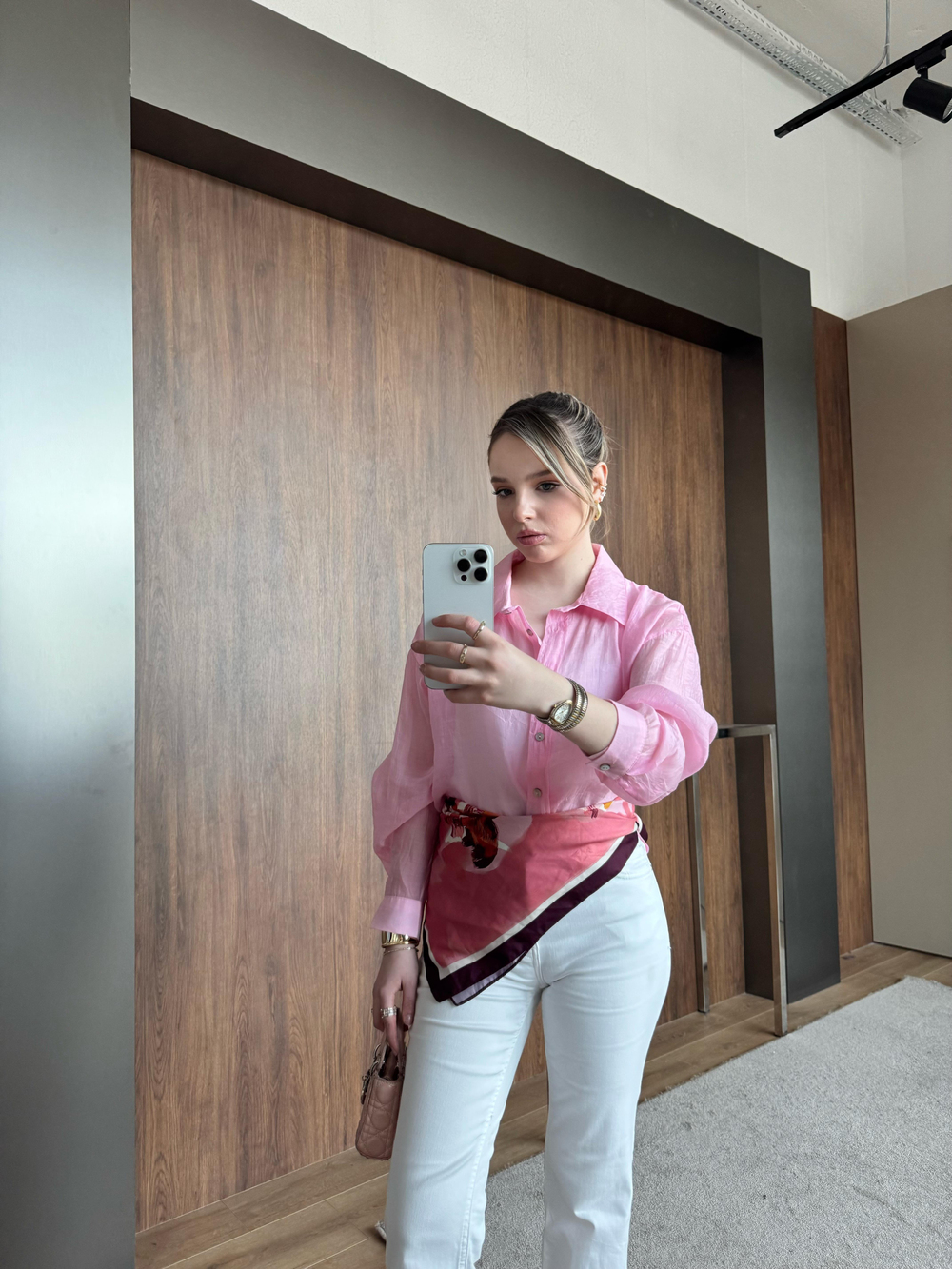 Tensel Gömlek Pembe
