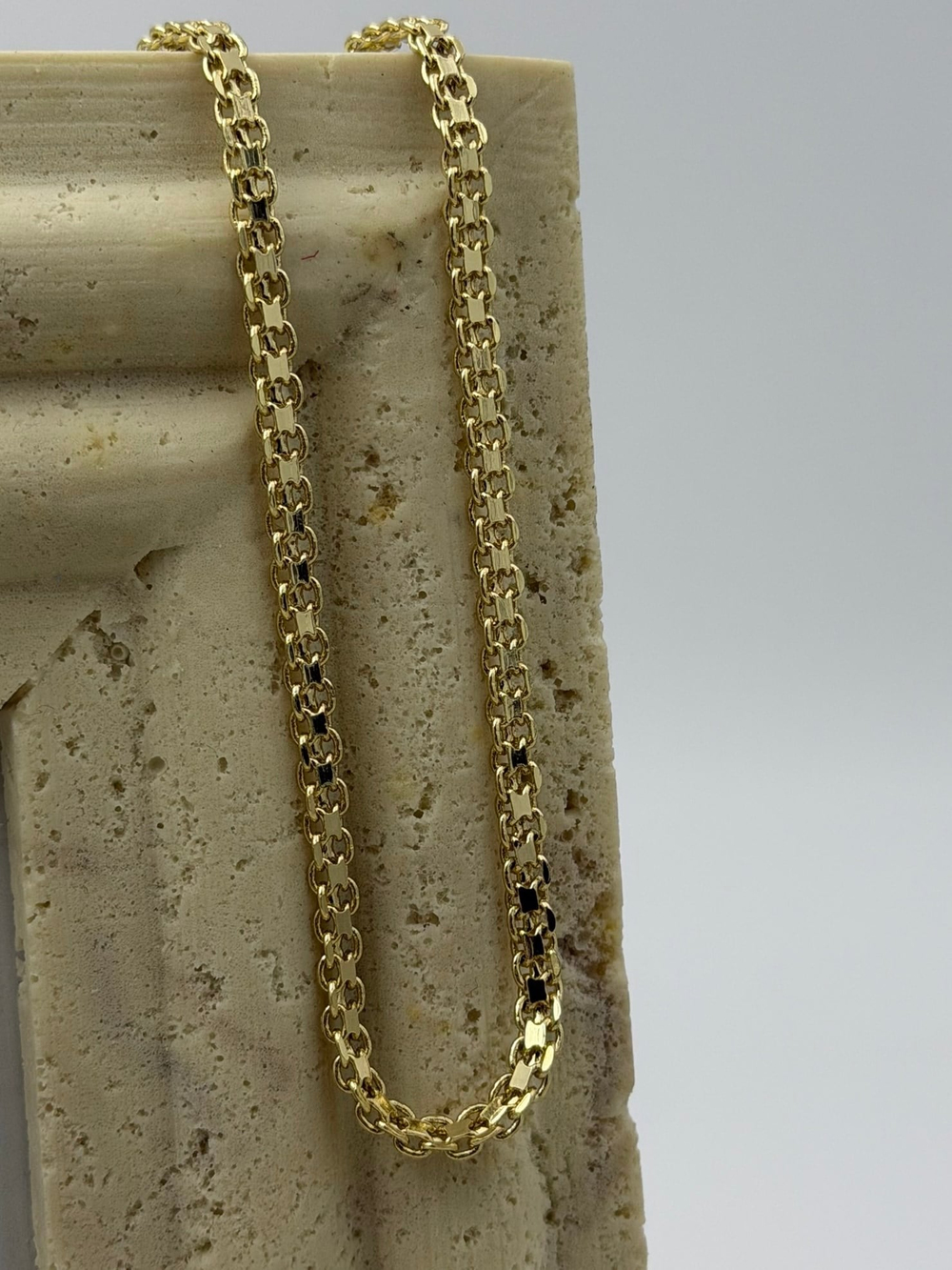 14K VIP İç İçe Geçmeli Kordon Model Kolye 60cm