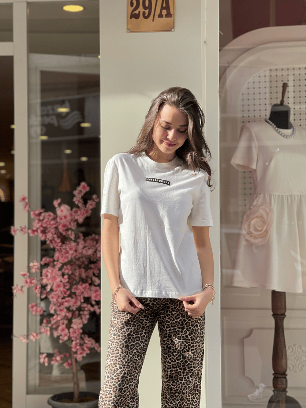Basic Logo Baskılı Tshirt - Beyaz