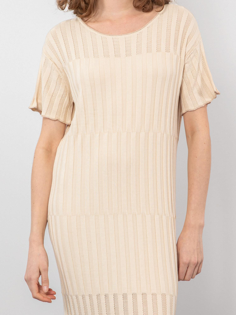 Ribbed Knit Midi Dress ELB9396KEMIKSARI