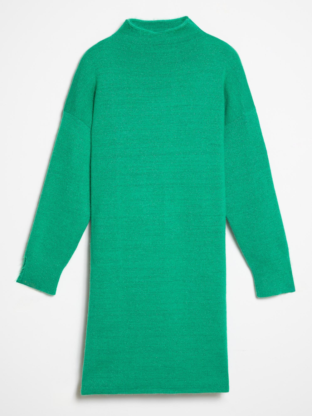 Organic Cotton and Lurex Dress ELB7496YESIL