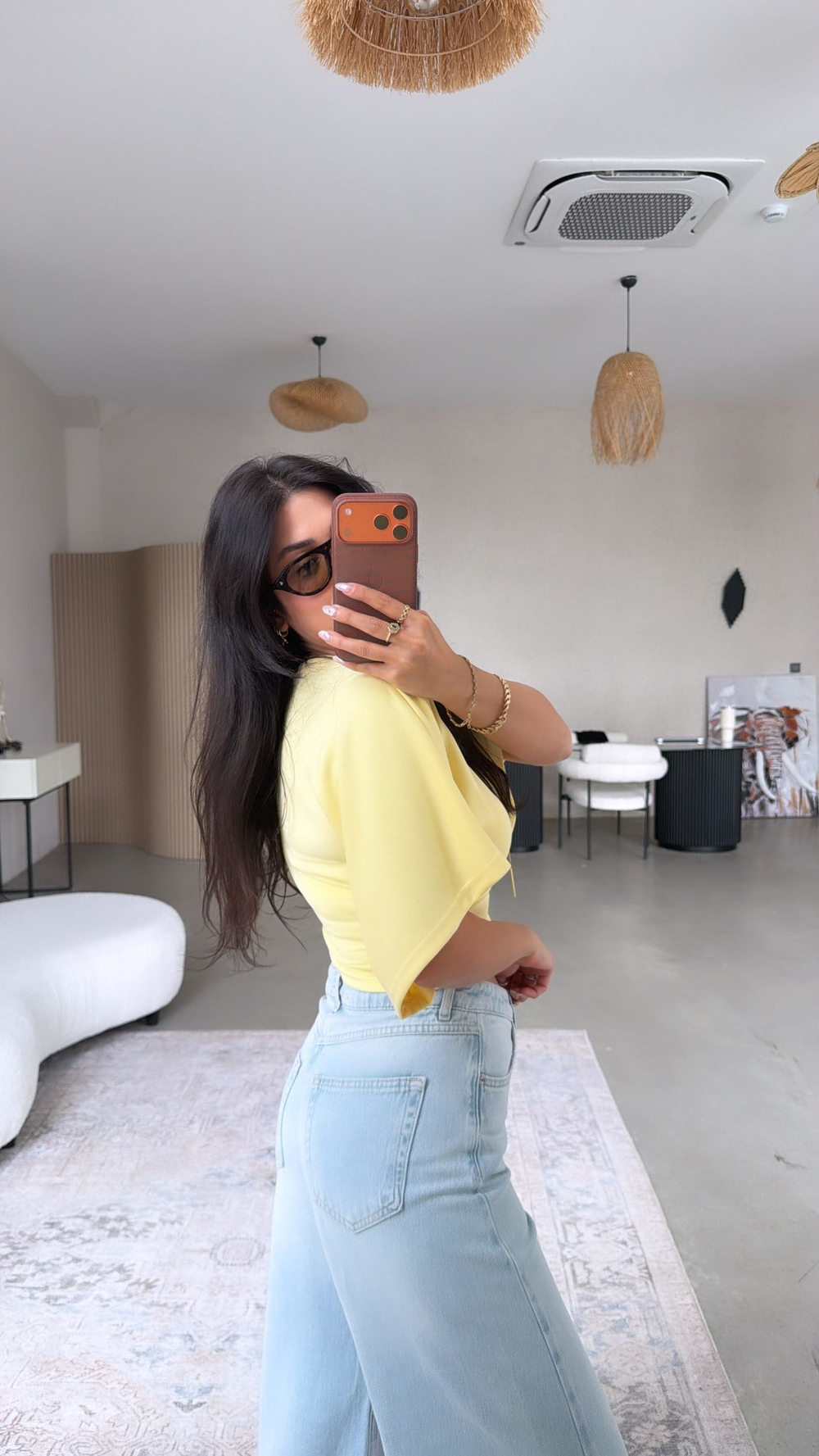Açık Mavi Dikiş Detaylı Bol Paça Orijinal ZR Jean