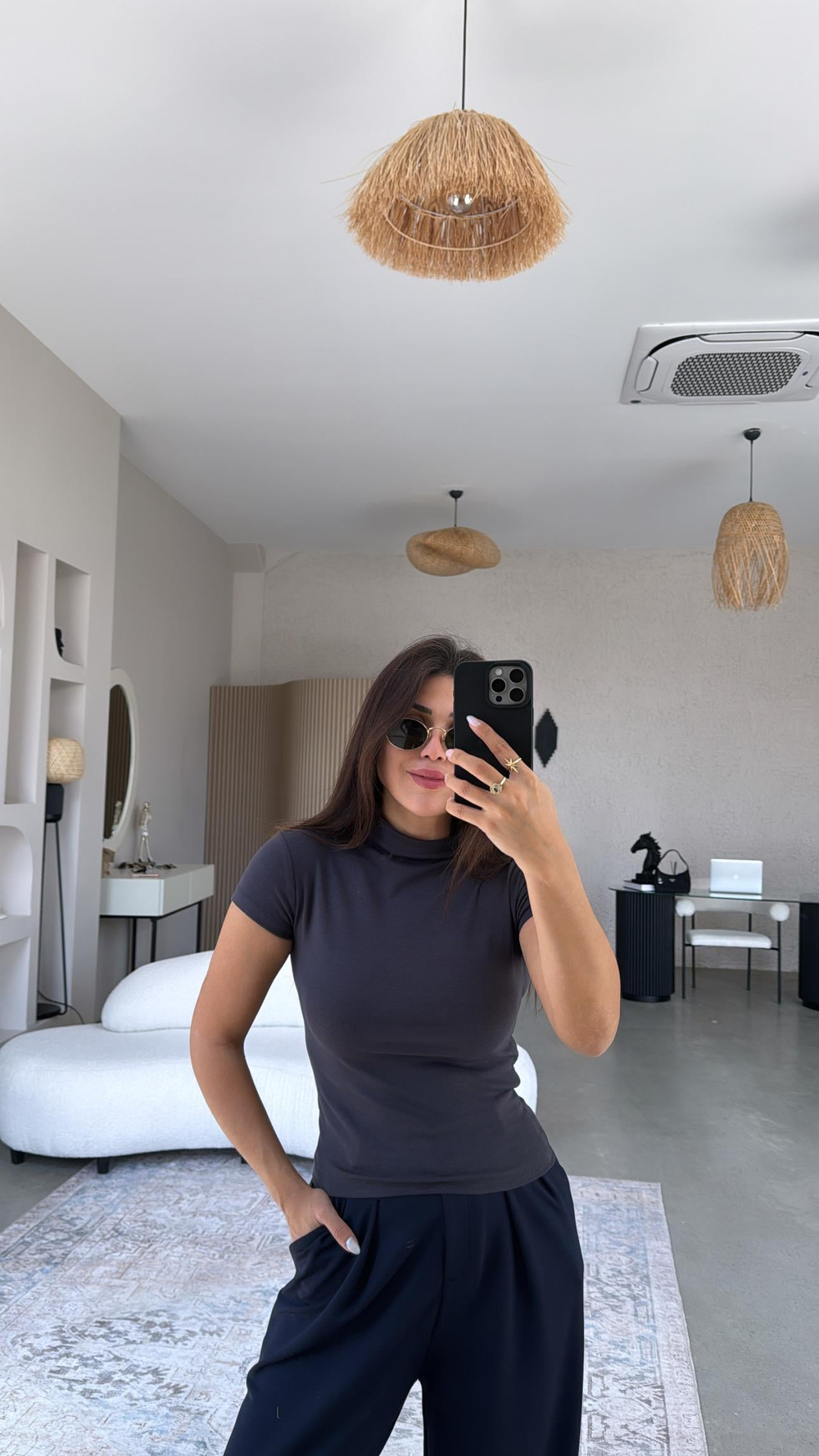 Antrasit Oys Modal Dik Yaka Basic