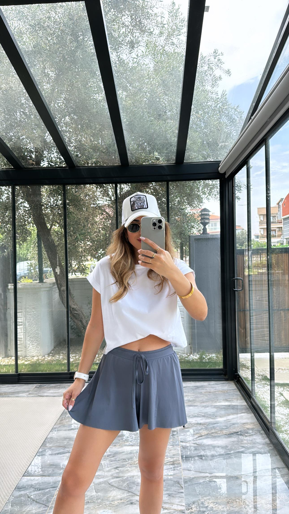 Antrasit Tenis Şort