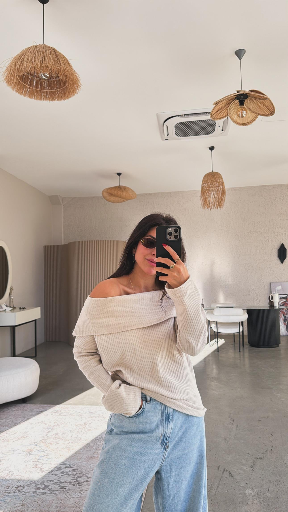 Bej Madonna Basic Bluz