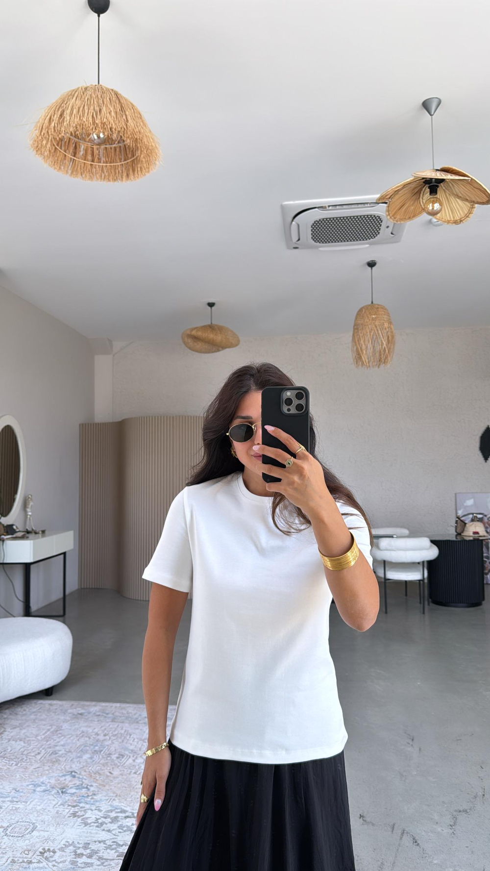 Beyaz Massi Tshirt