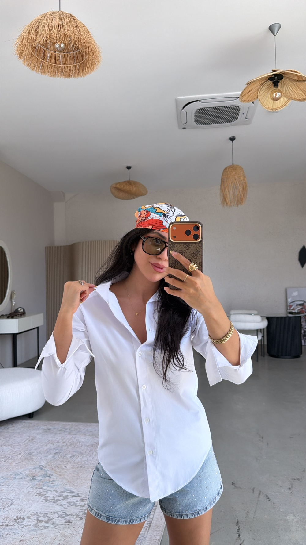 Beyaz Mys Klasik Poplin Gömlek