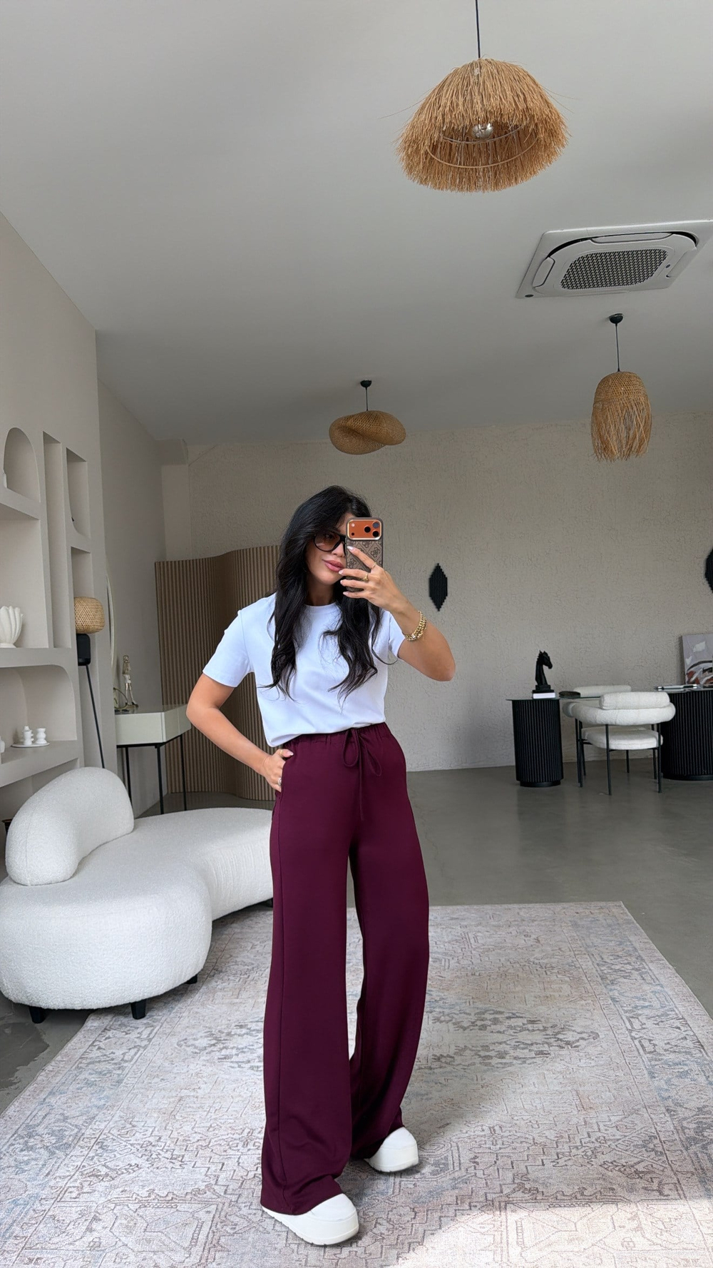 Bordo Basic Modal Eşofman