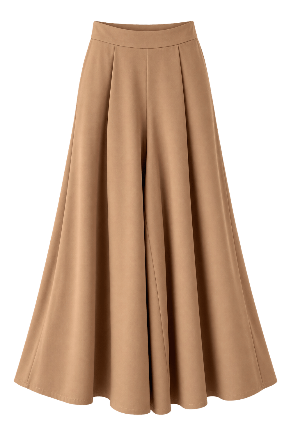 Camel Pileli Etek Görünümlü Premium Pantolon
