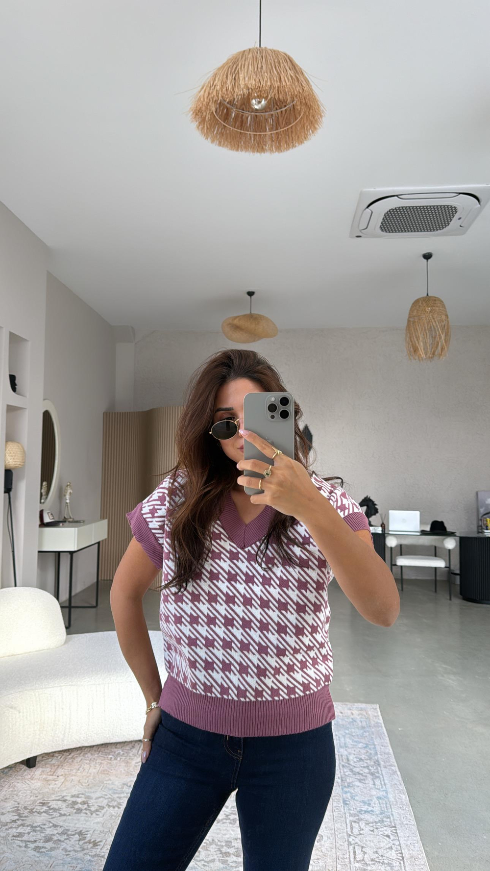 Gülkurusu Kazayağı Triko Bluz