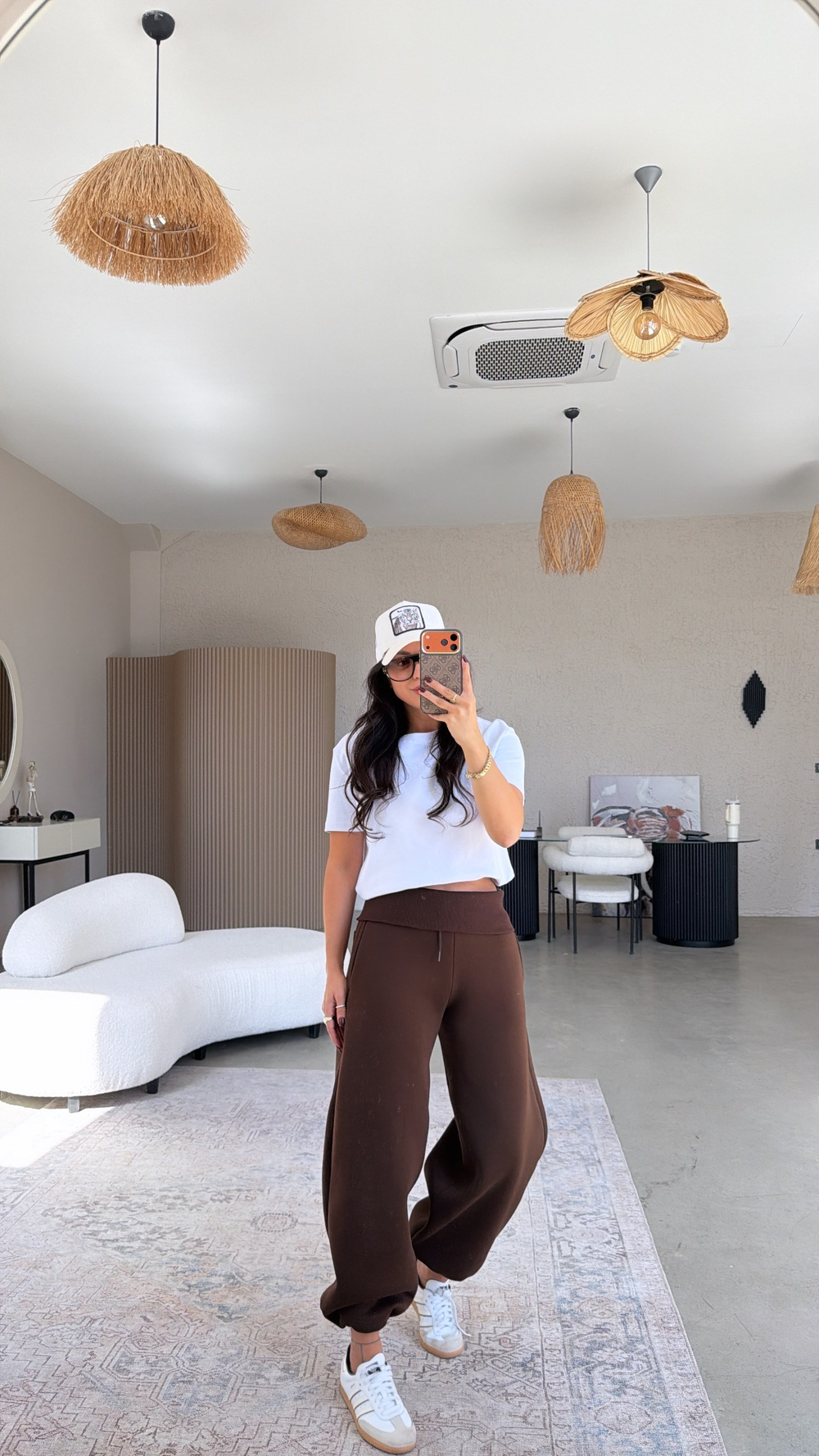 Kahverengi Beli Katlı Şardonlu Brshk Model Eşofman