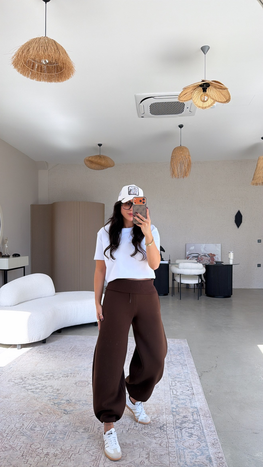 Kahverengi Beli Katlı Şardonlu Brshk Model Eşofman