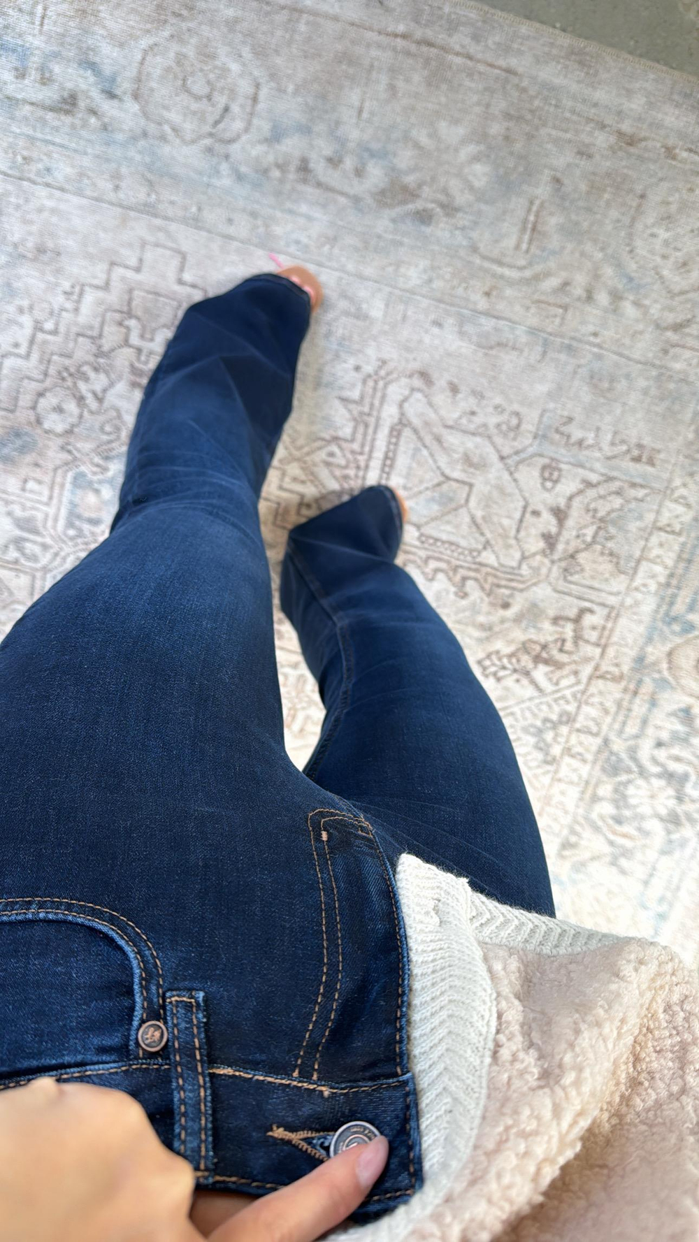 Lacivert İspanyol Likralı Premium Jean