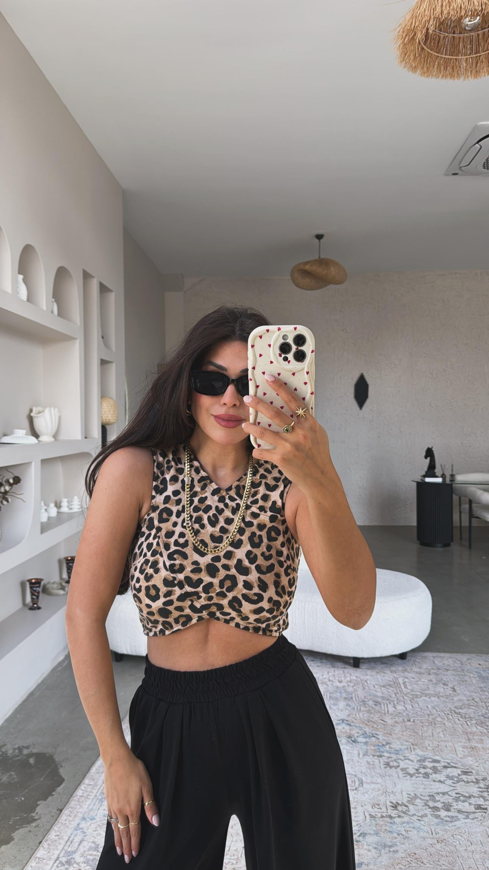 Leopar Çapraz Askı Büstiyer