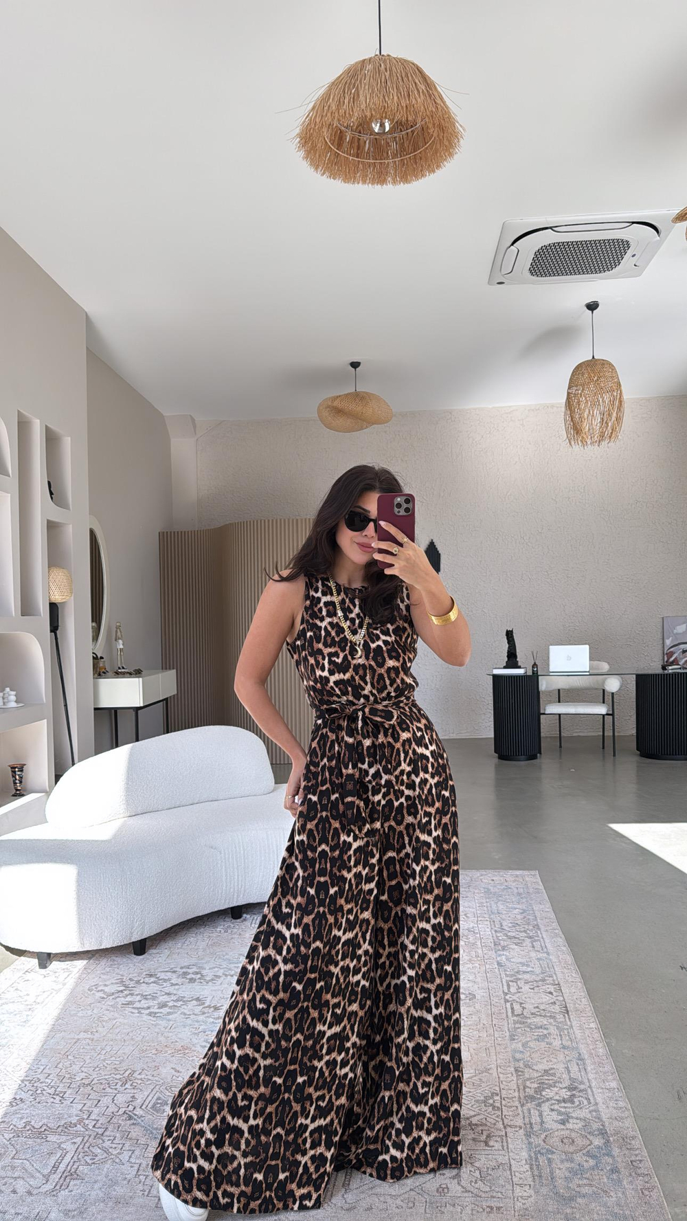 Leopar Desenli Bol Paça Tulum