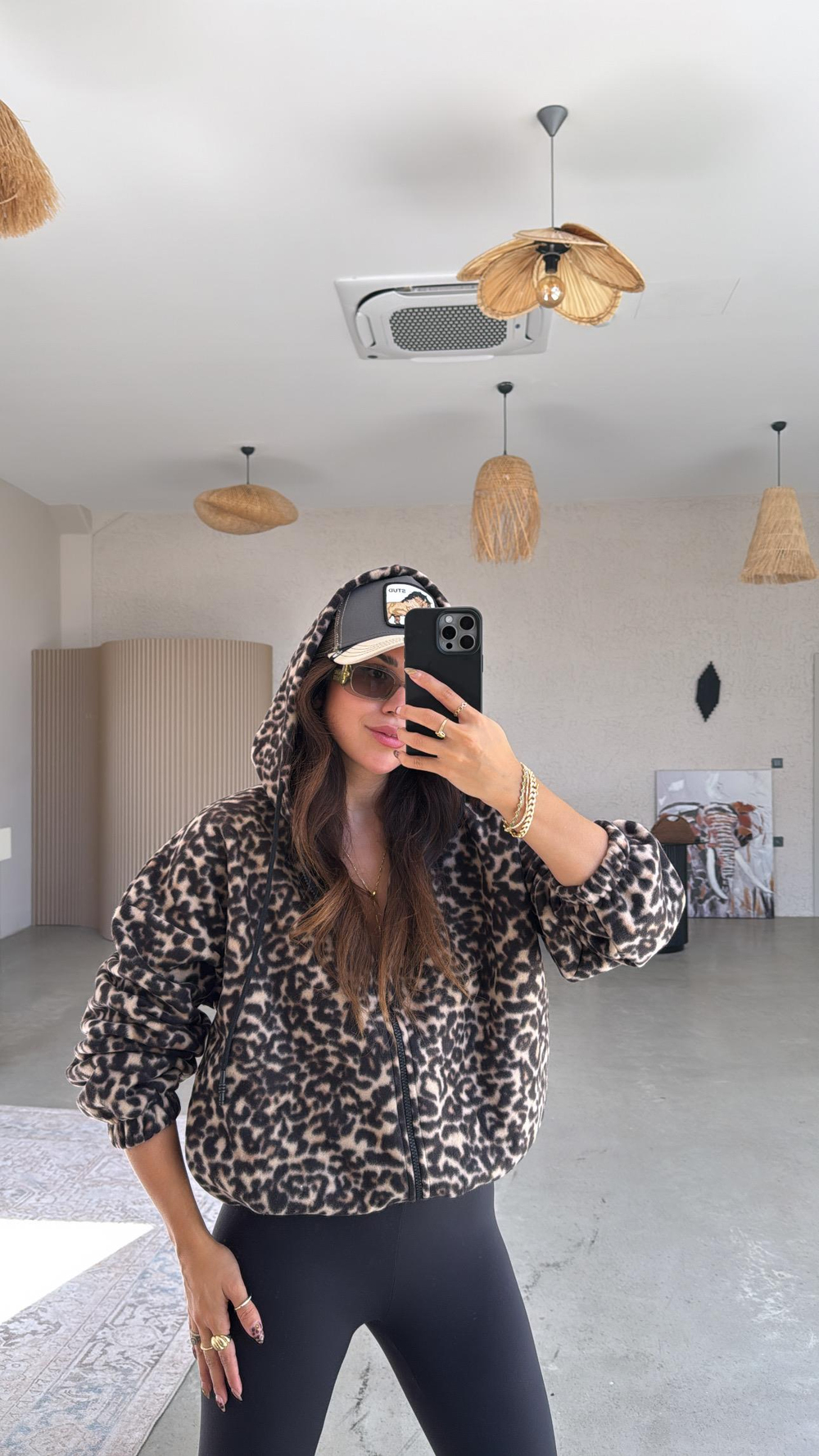 Leopar Polar Ceket