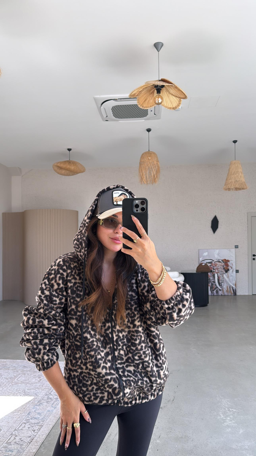 Leopar Polar Ceket
