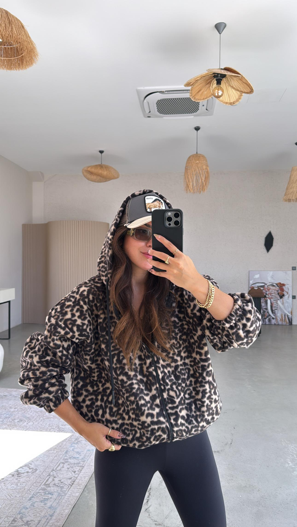 Leopar Polar Ceket