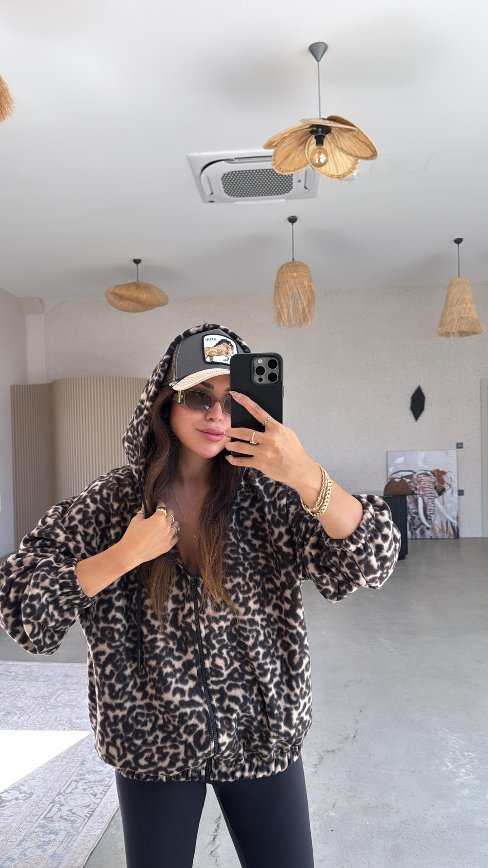 Leopar Polar Ceket