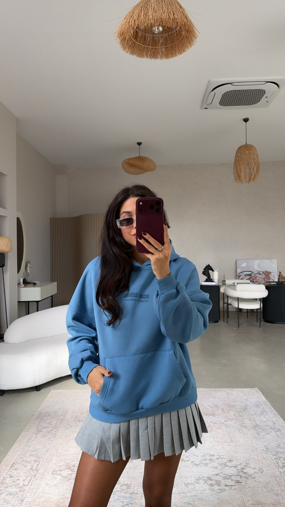 Mavi Outlines Orijinal Sweatshirt