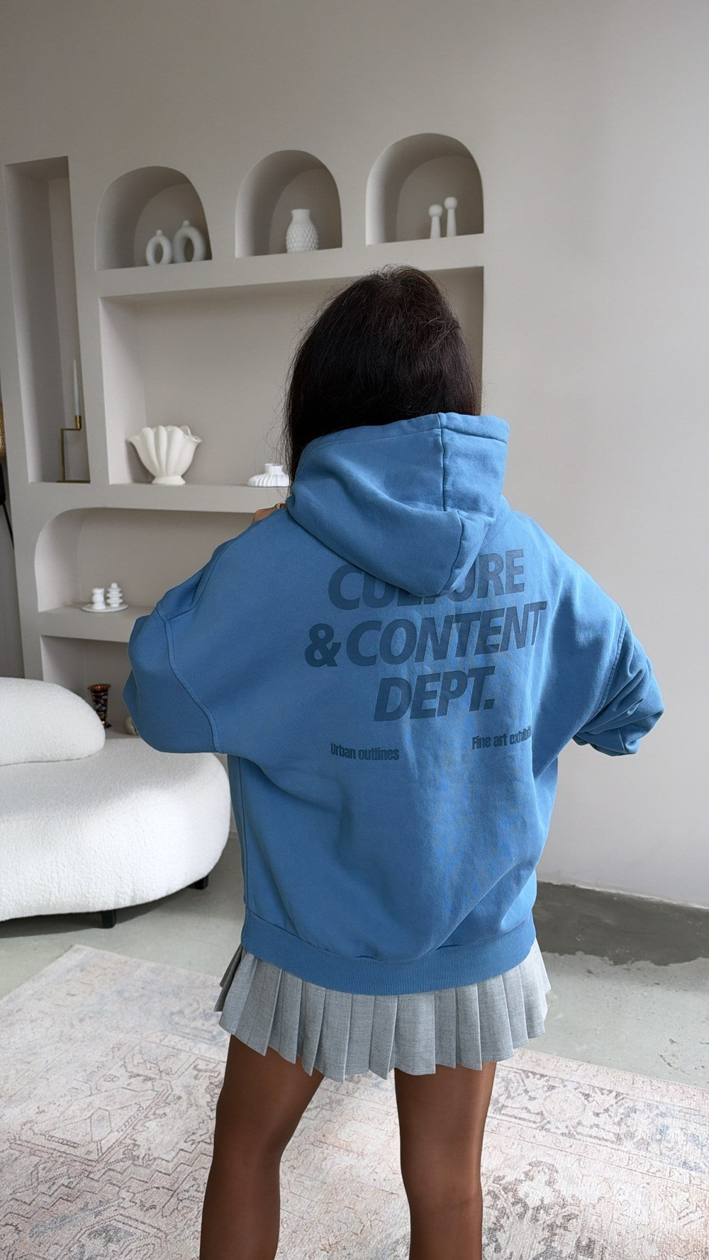 Mavi Outlines Orijinal Sweatshirt