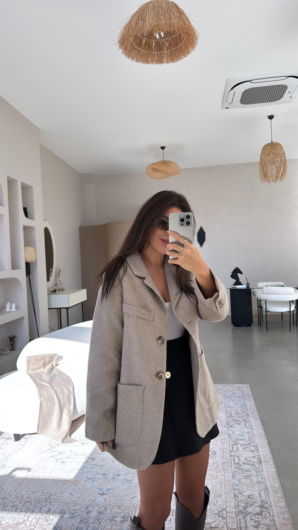 Premium Kaşe Şallı Ceket