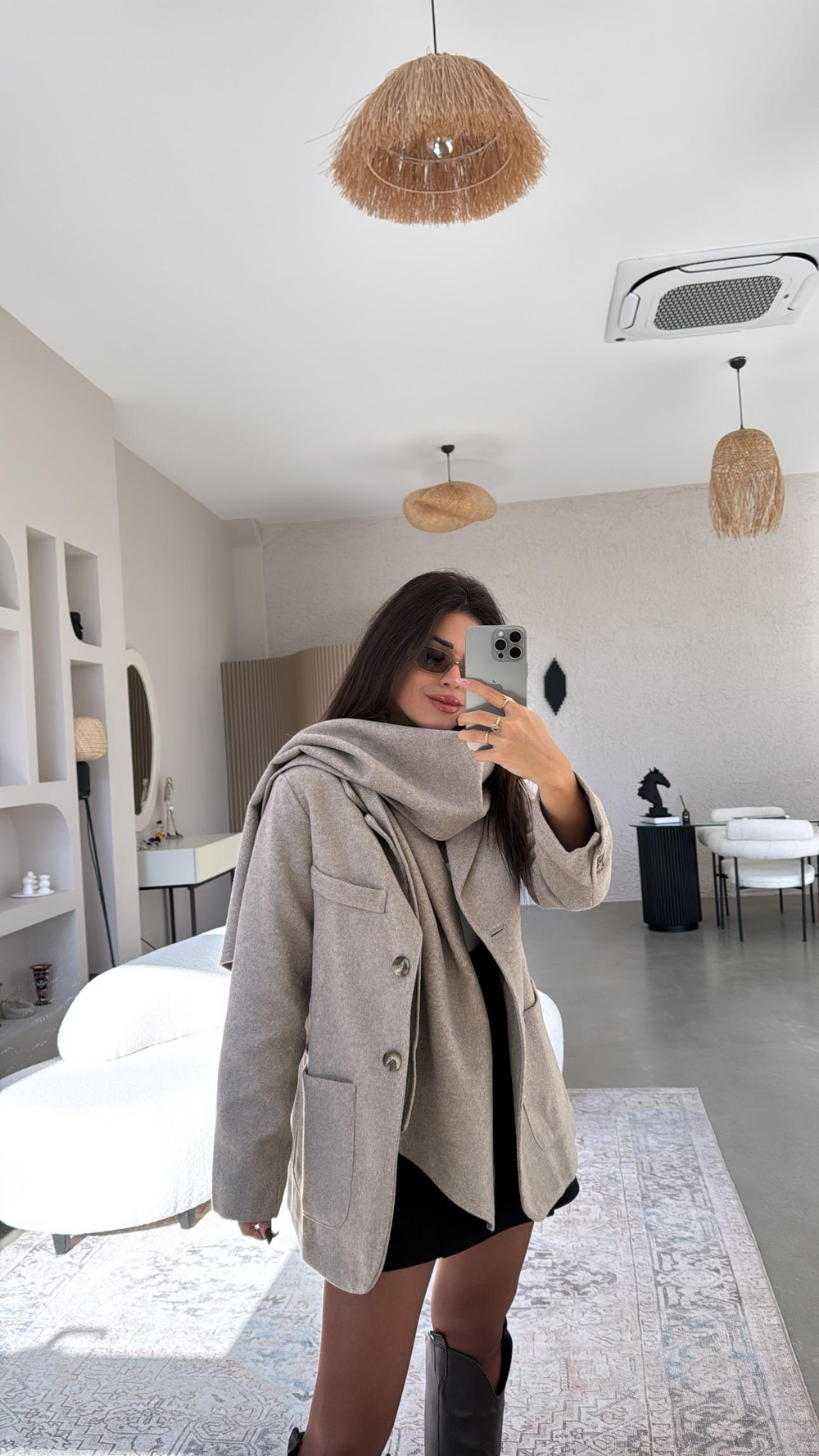 Premium Kaşe Şallı Ceket