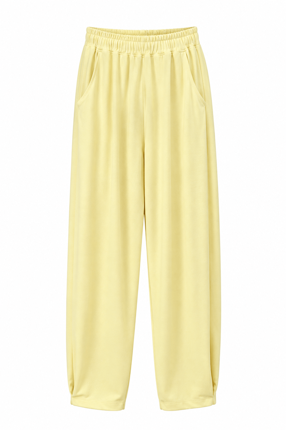 Sarı Paça Tutturma Baggy Eşofman