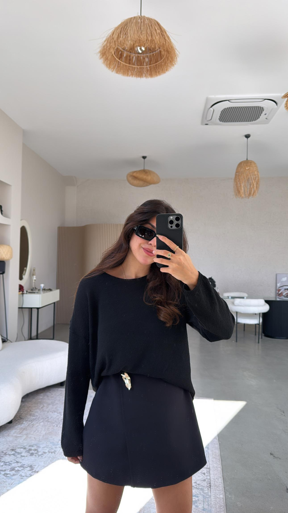 Siyah Baharlık Basic Triko