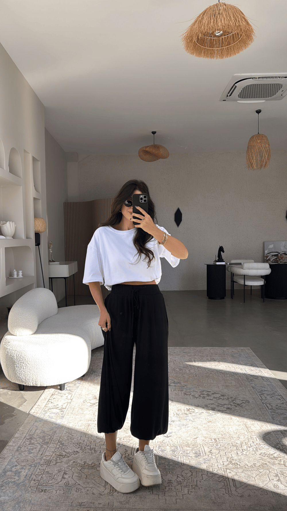 Siyah Buzzy Şalvar