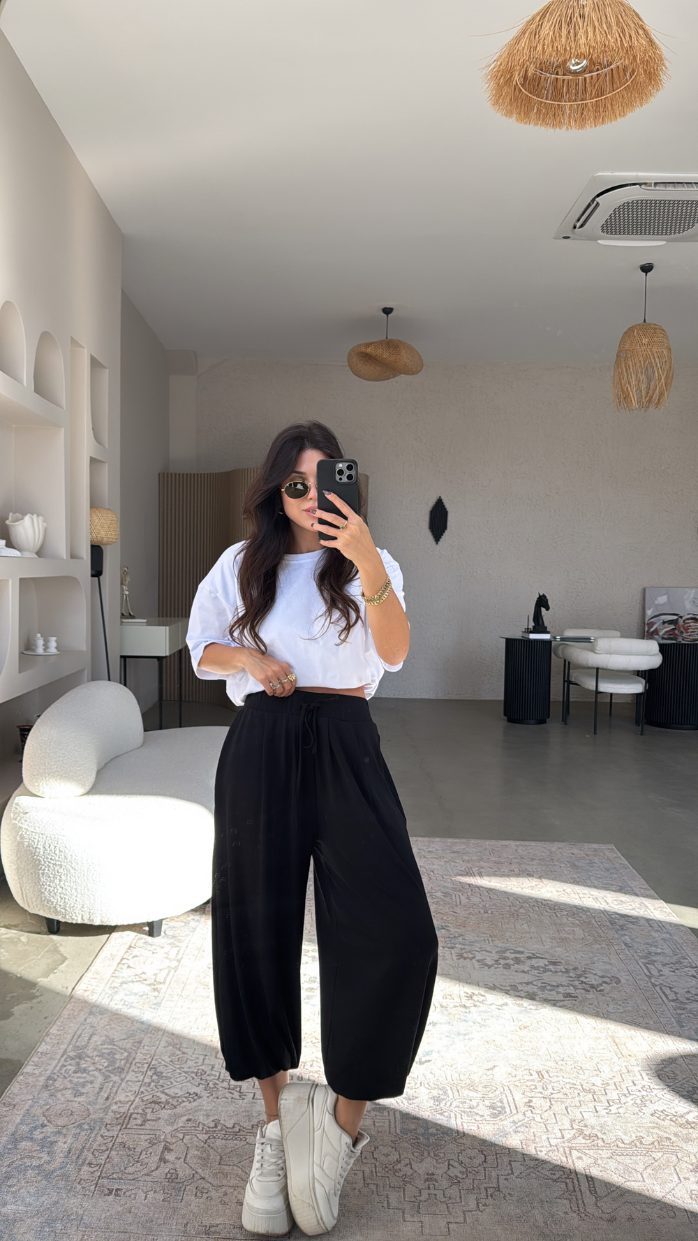 Siyah Buzzy Şalvar