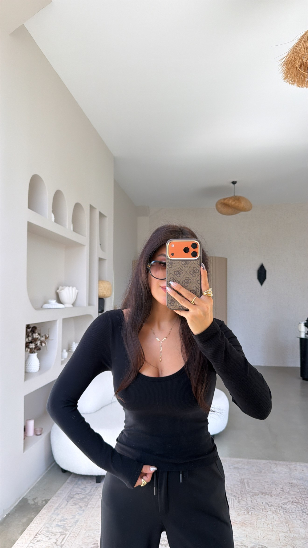 Siyah Globlu Uzun Kollu Bra Free Basic Bluz