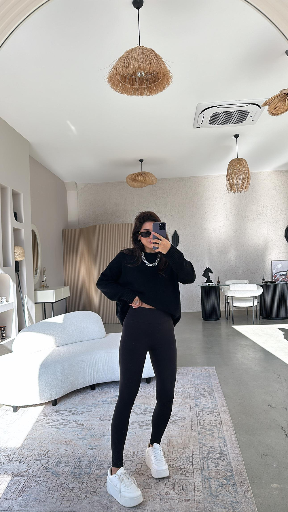 Siyah Oys Basic Orijinal Tayt