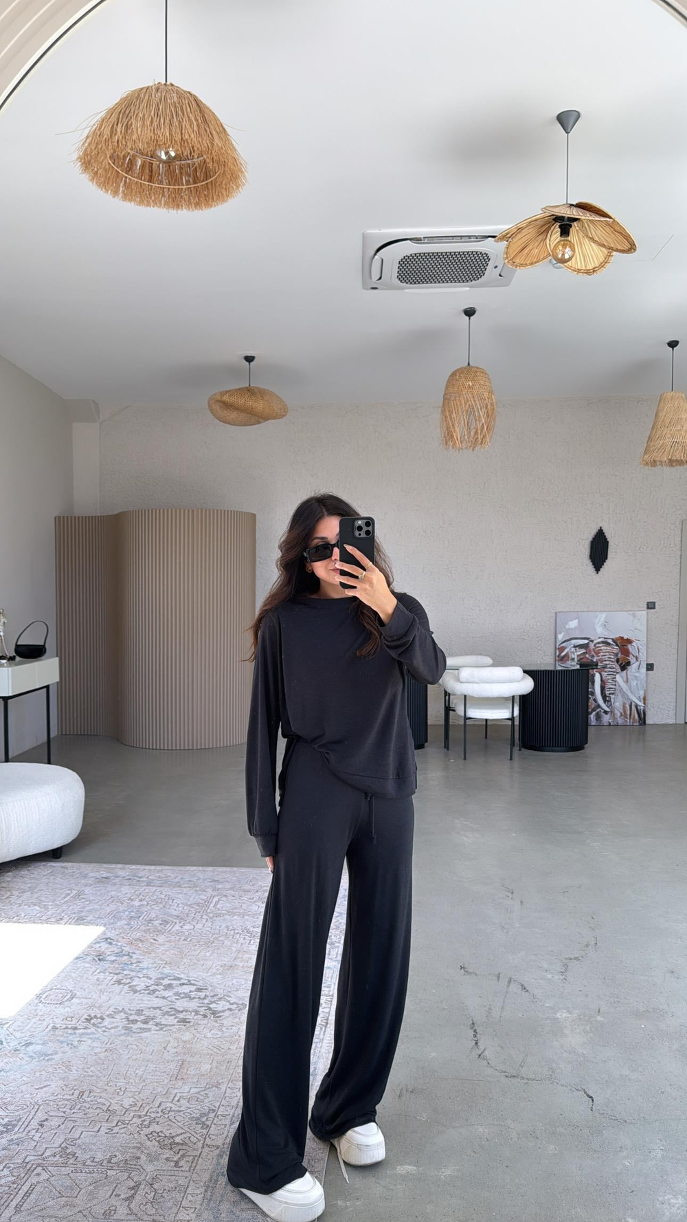 Siyah Pike Modal Basic Alt Üst Takım