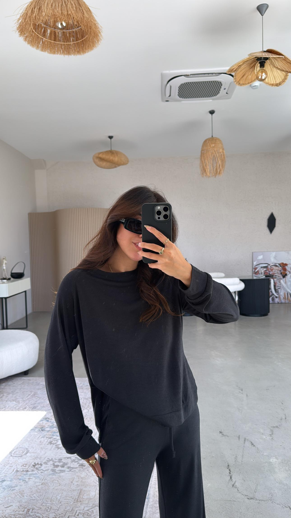 Siyah Pike Modal Basic Alt Üst Takım