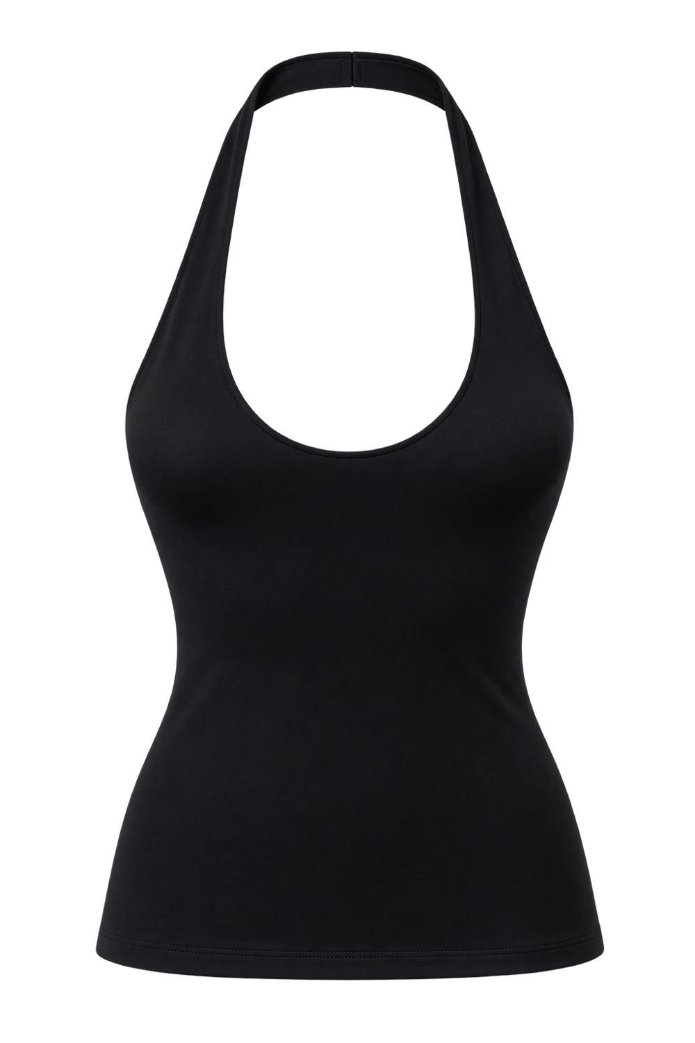Siyah Polyamid Halter Top