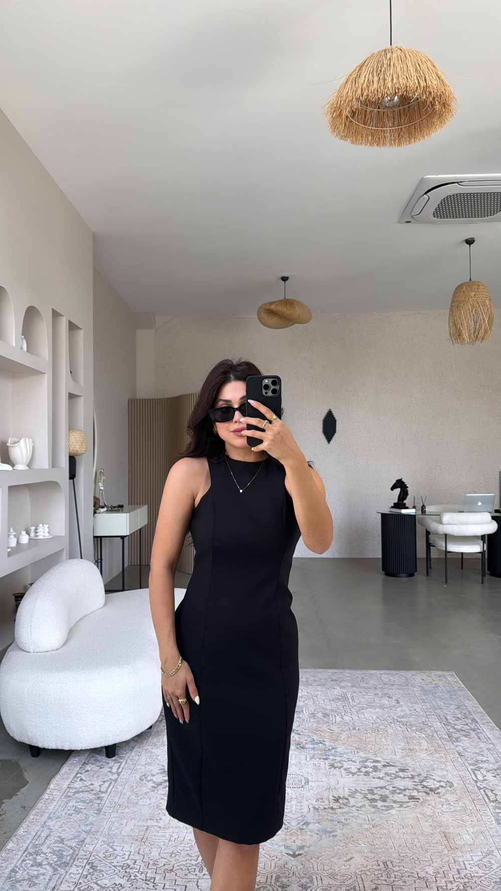 Siyah Premium Kalem Elbise